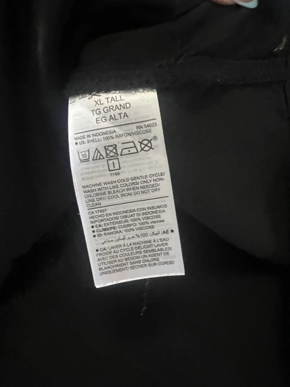 Old Navy Black V-Neck Long Sleeve Top with Gathered Neckline XL TALL - Picture 3 of 8